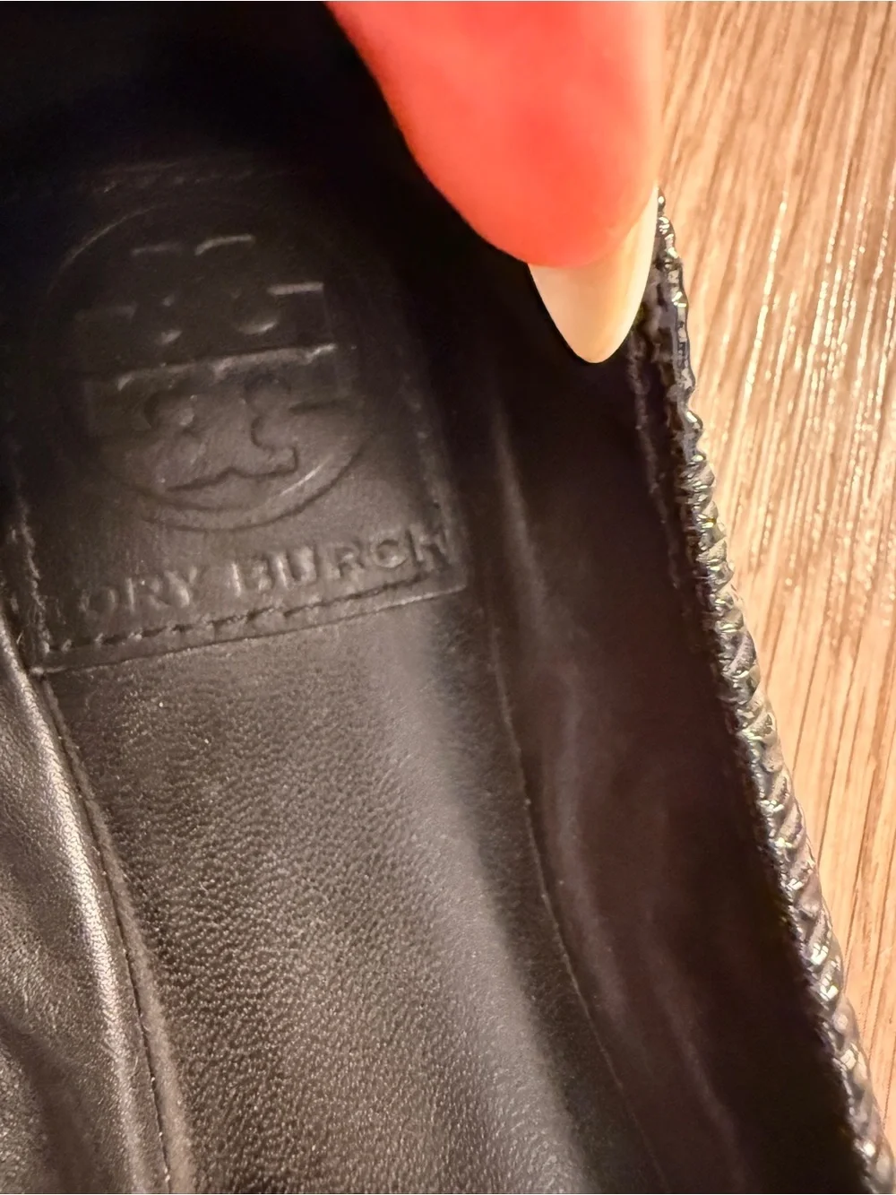 Tory Burch Eddie Scrunch Patent Ballet Flat